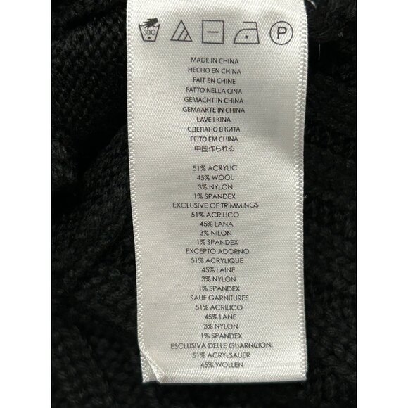 Michael Kors Black Long Cardigan Button Closures and Front Pockets SZ Small - Picture 7 of 10